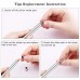 Universal Stylus Pens for Touch Screens - High Sensitivity Capacitive Stylus Fiber Tips 2 in 1 Touch Screen Pen with 8 Extra Tips for iPad iPhone Android Phone Chromebook All Touchscreen Tablets